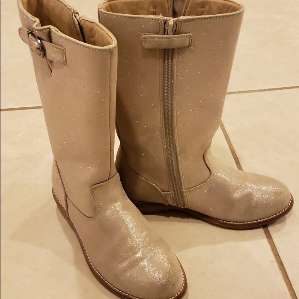 Hanna Anderson Gold Boots